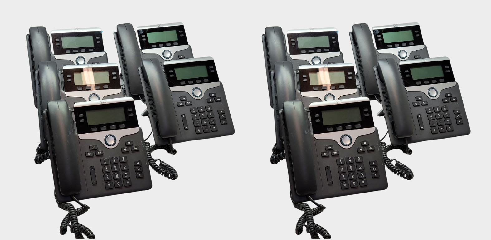 Cisco 7841 CP-7841-K9 VoIP Phone With Stand 4 Line Display Phone Lot of 10 - Photo 1
