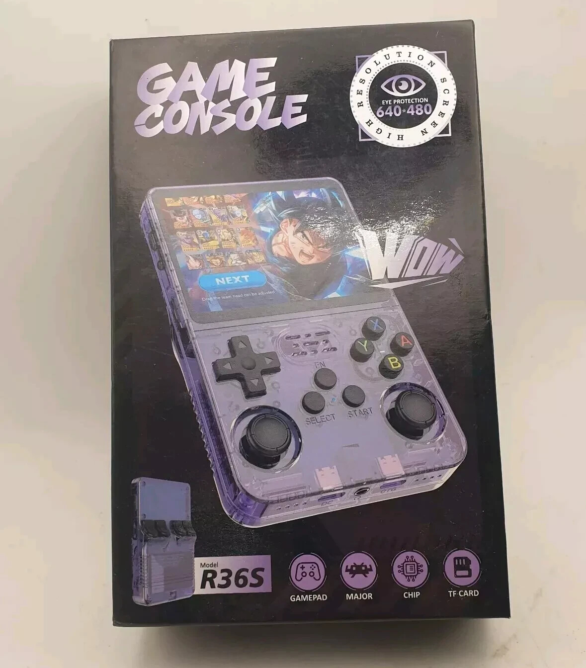 Retro Game Console 64GB SD Purple ArkOS 3.5