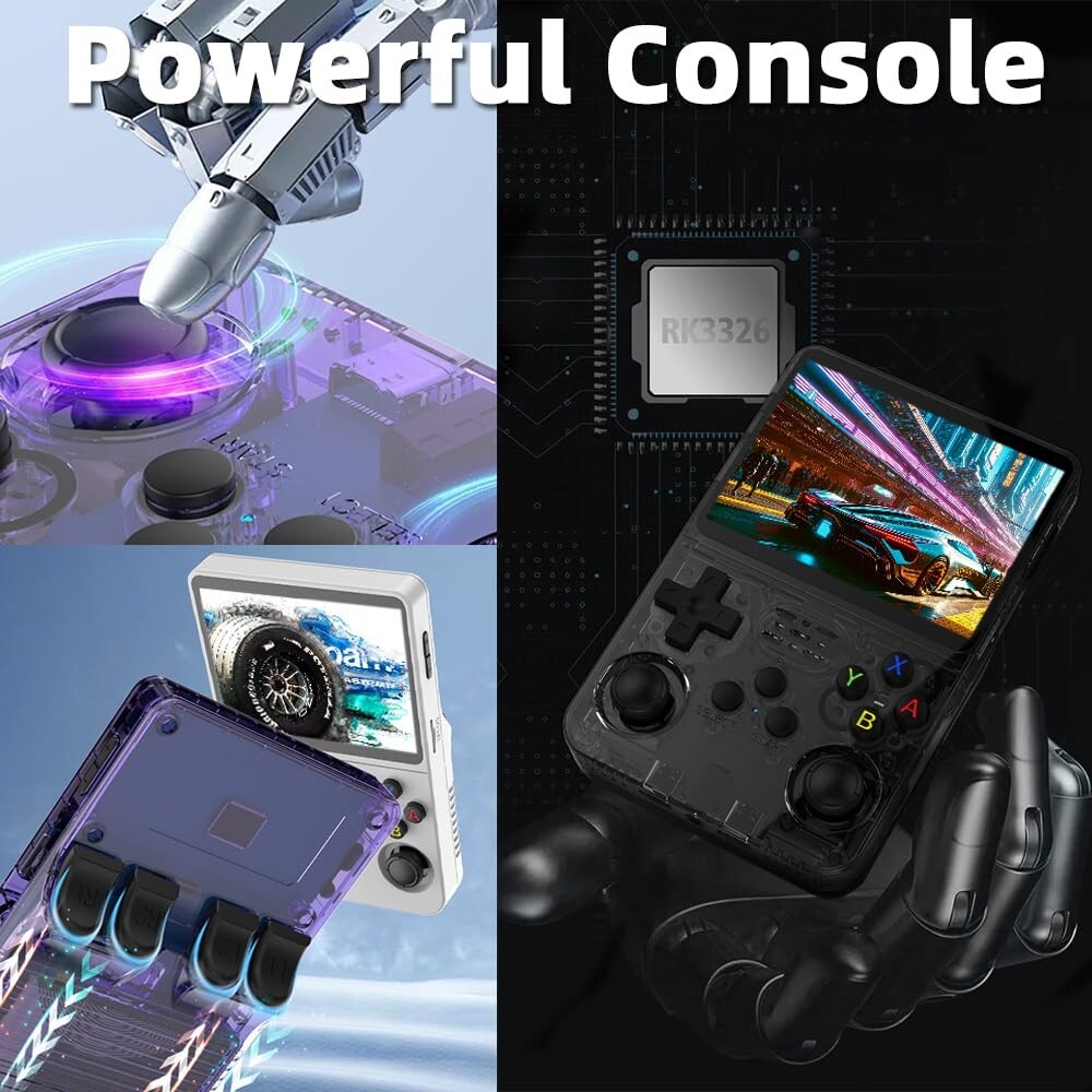 Handheld Retro Gaming Console, Rechargeable Battery, Portable System - Photo 1