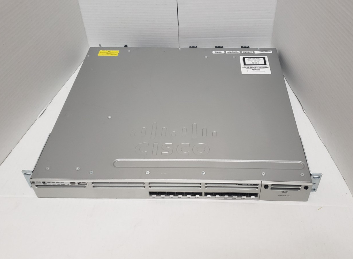 Cisco WS-C3850-12S Catalyst 3850-12 port GE SFP IP Base - Photo 1