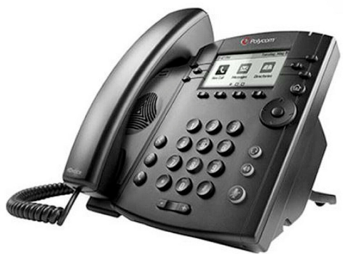 Polycom VVX310 Business Media Phone (2201-46161-001) with handset Lot of 12 - Photo 1