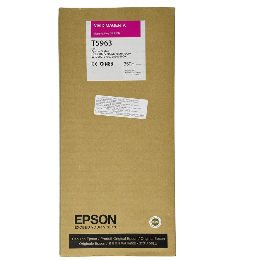 Epson T5963 Vivid Magenta Ink Stylus Pro 7900 9900 7890 9890 - Photo 1