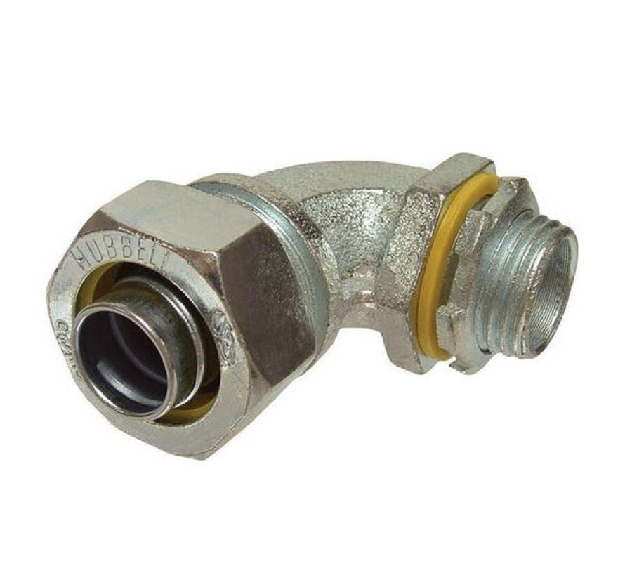 Raco 3422-8 Electro Plated 90 Degree Liquid Tight Connector 1/2 in. - Photo 1